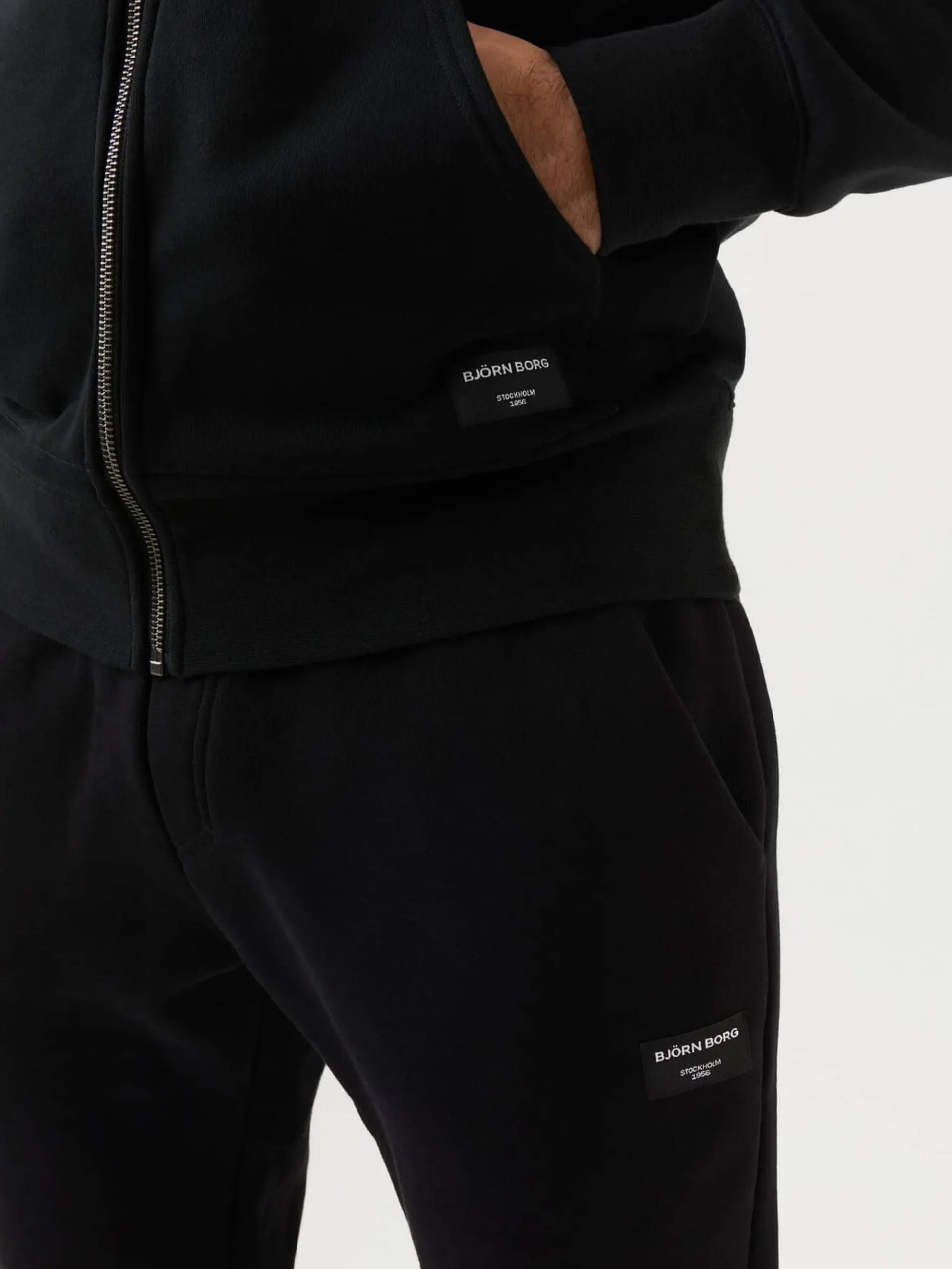 Björn Borg Hoodies * Centre Zip Hood Black Beauty