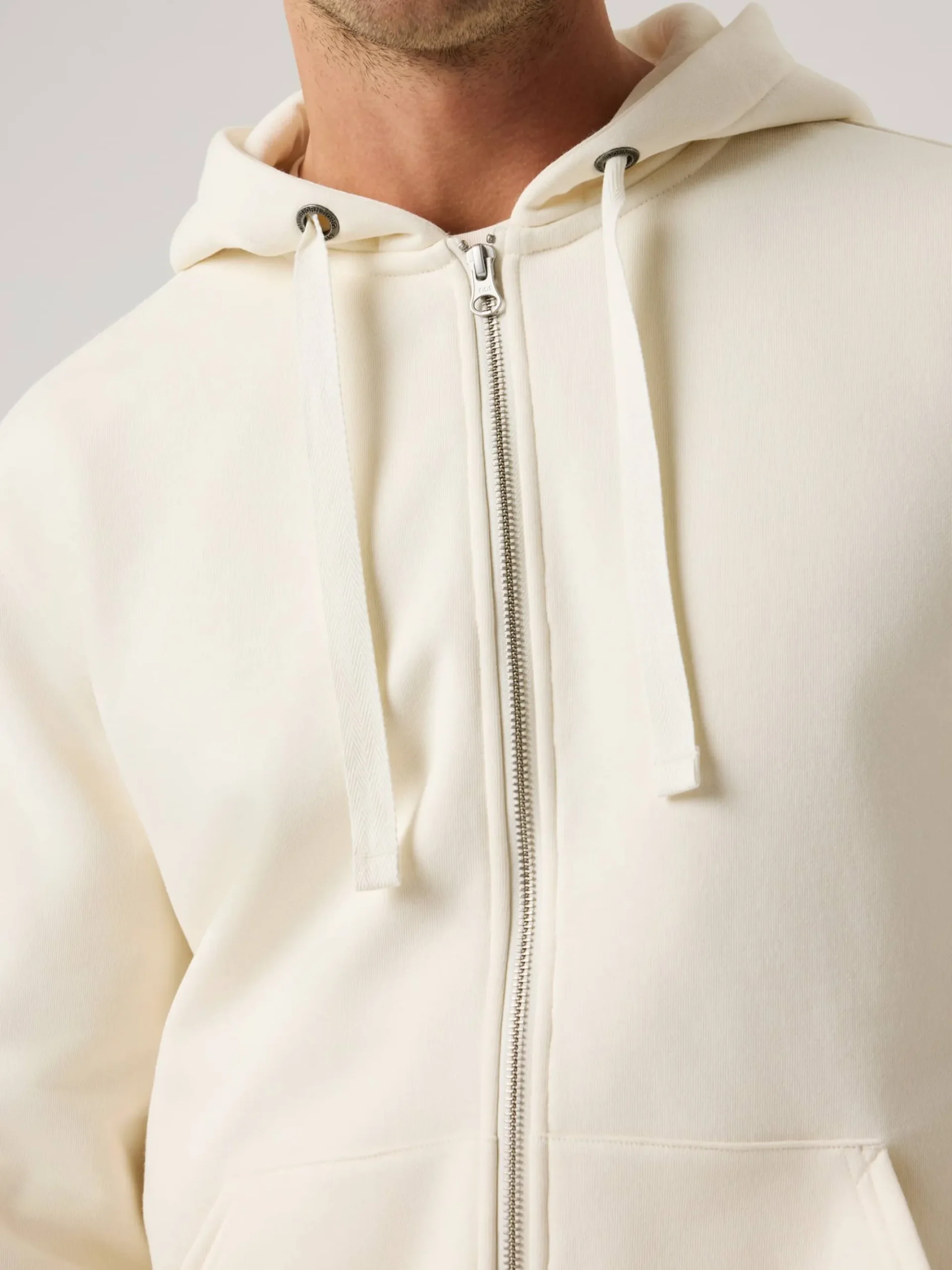 Björn Borg Hoodies|Vardag & Loungewear * Centre Zip Hoodie Tofu
