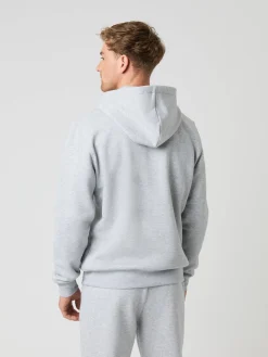 Björn Borg Hoodies|Vardag & Loungewear * Centre Zip Hoodie Gråmelerad