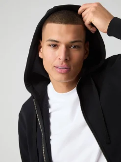 Björn Borg Hoodies|Vardag & Loungewear * Centre Zip Hoodie Black Beauty