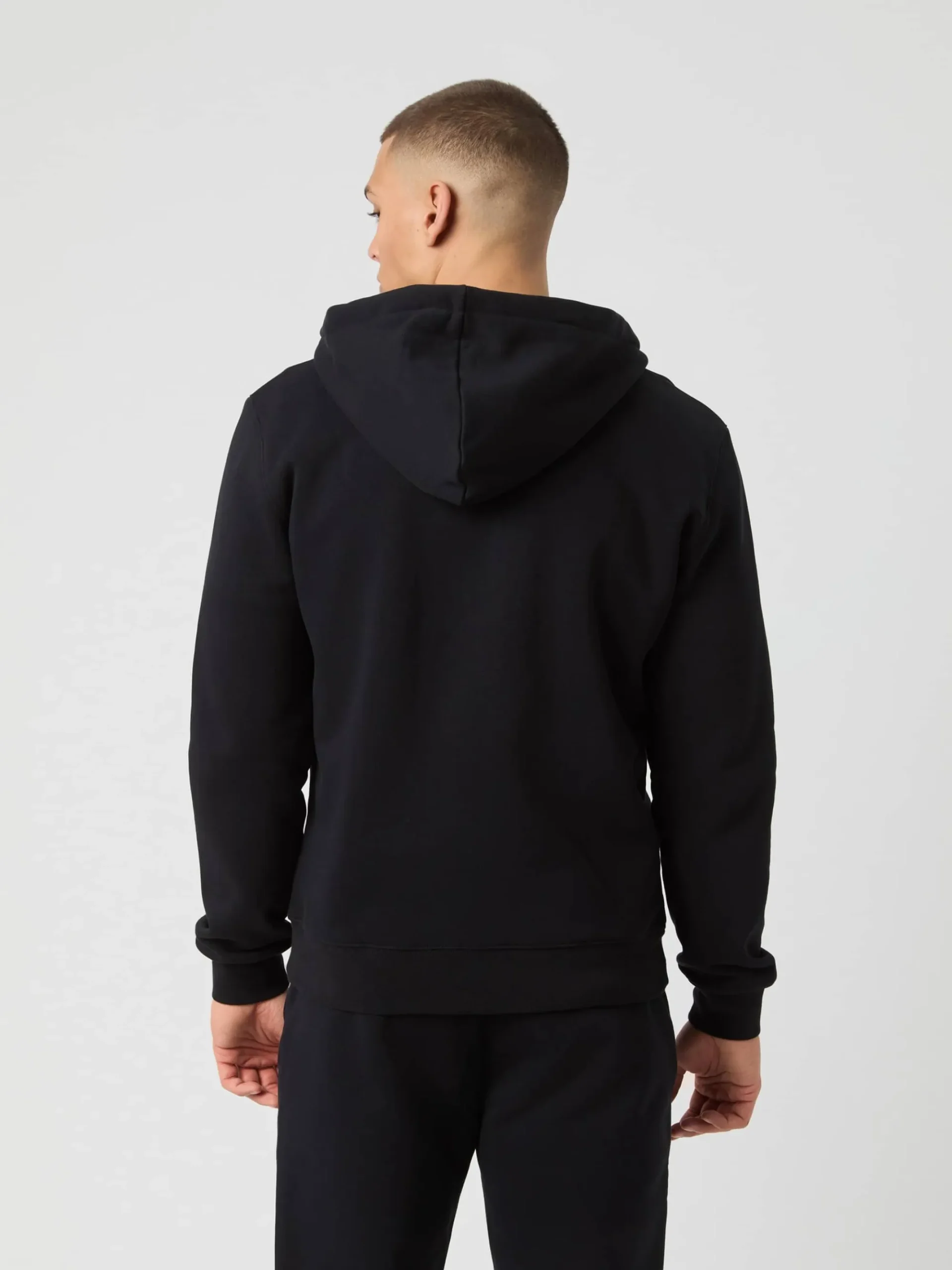 Björn Borg Hoodies|Vardag & Loungewear * Centre Zip Hoodie Black Beauty