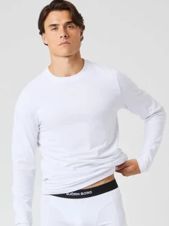 Björn Borg T-Shirts|Pyjamas * Core i ong eeve T-hirt 2-pack Brilliant White