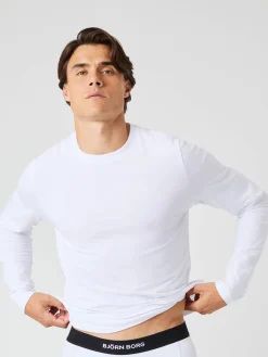 Björn Borg T-Shirts|Pyjamas * Core i ong eeve T-hirt 2-pack Brilliant White