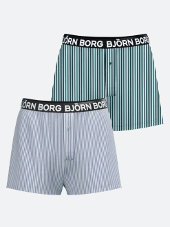 Björn Borg Loose Boxers * Cotton tretch ogo Woven Boxer hort 2-pack