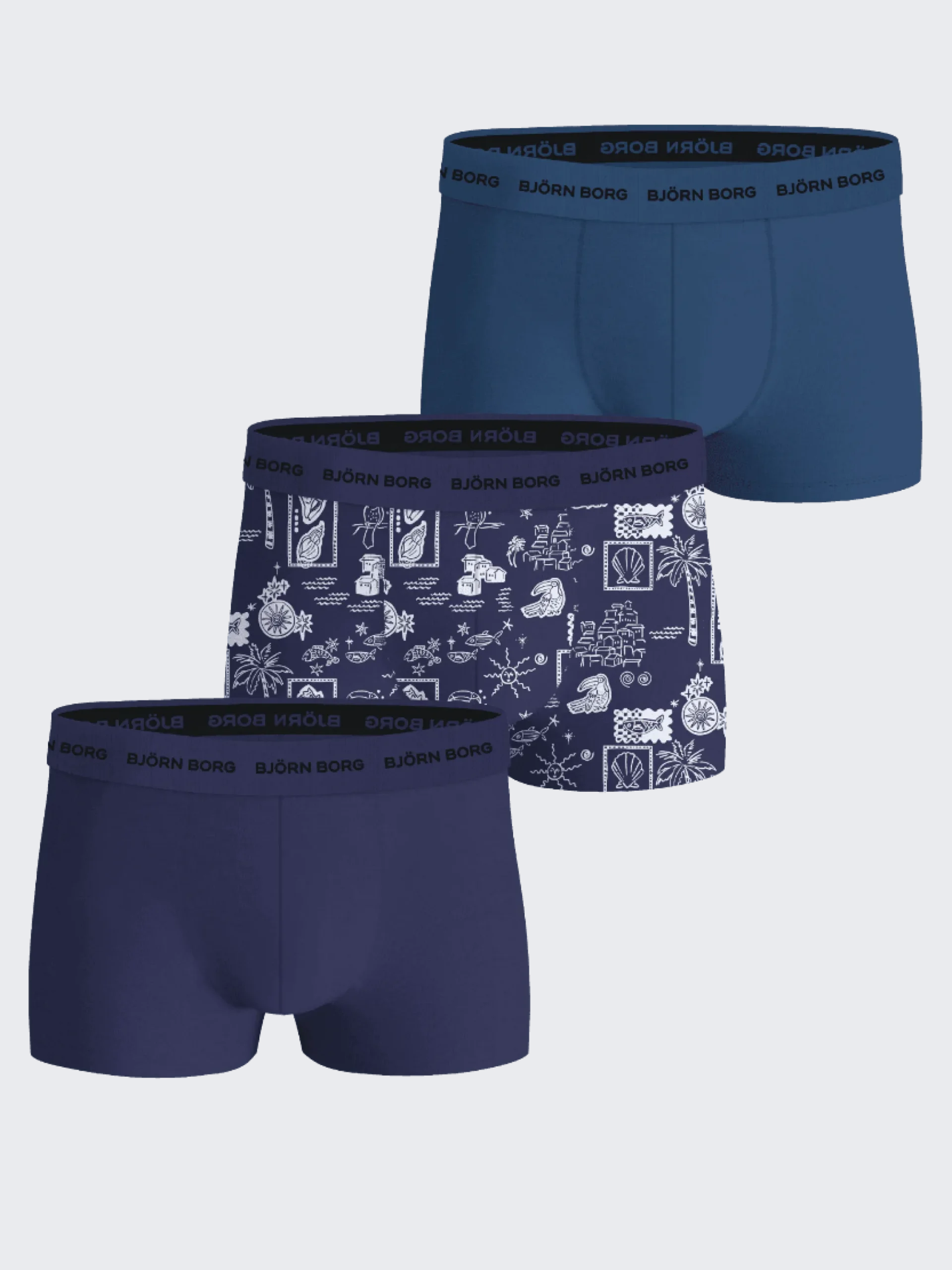 Björn Borg Trunks * Cotton tretch Trunk 3-pack