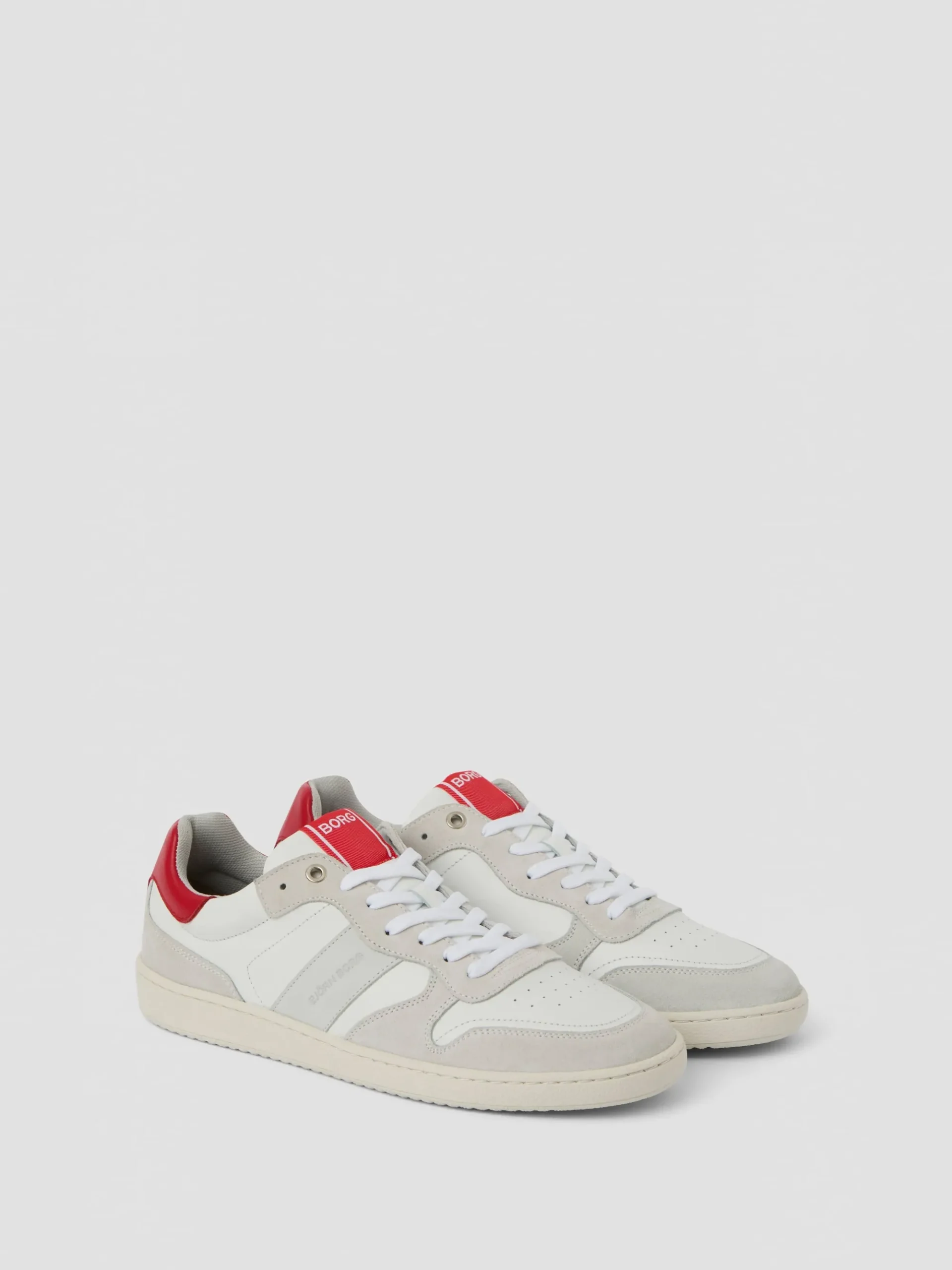 Björn Borg Sneakers|Tennis & Padel * Men's Legacy Leather Sneakers White / Red