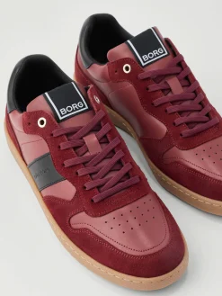 Björn Borg Sneakers|Tennis & Padel * Men's Legacy Leather Sneakers Burgundy / Black
