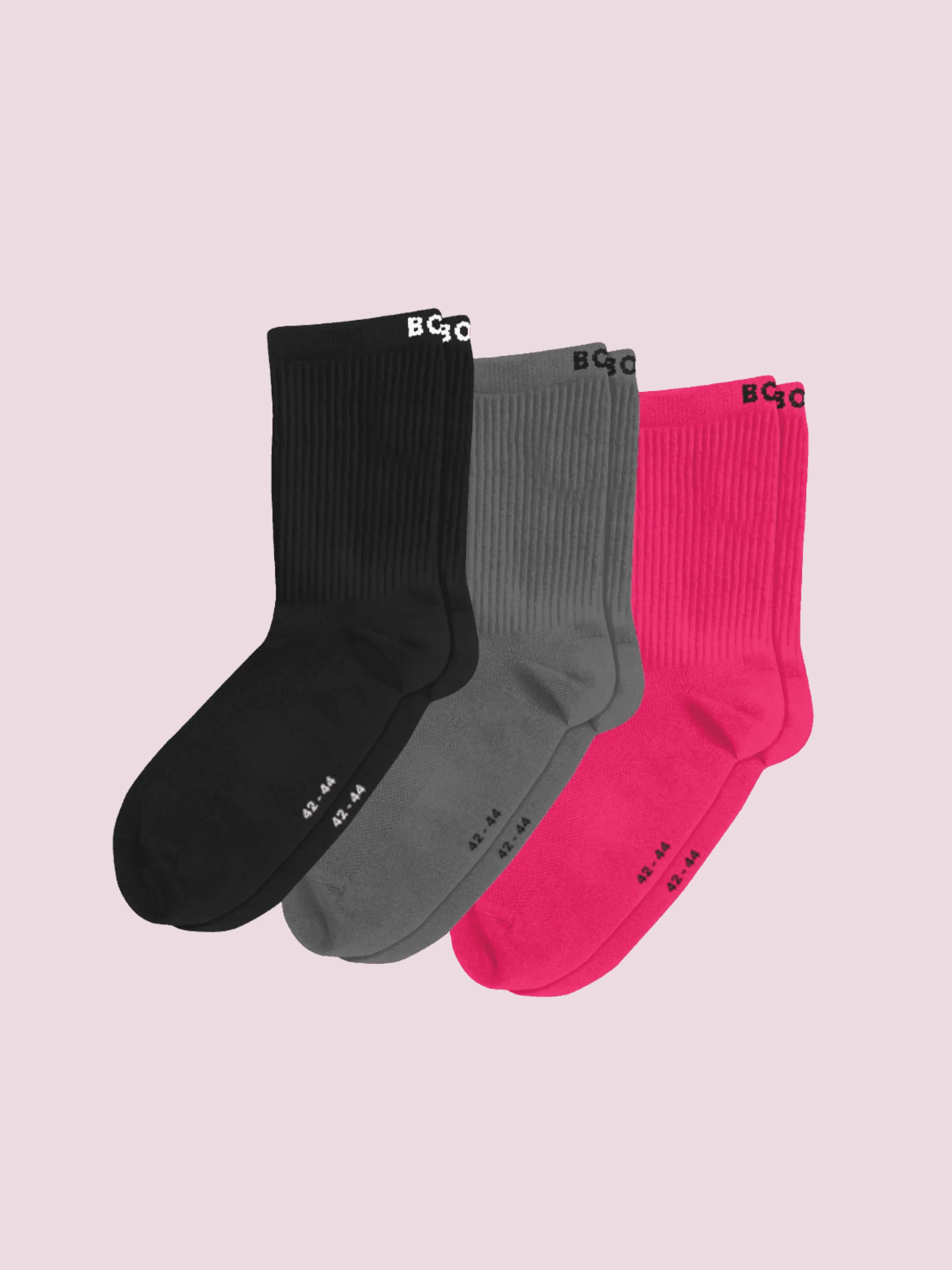Björn Borg Strumpor|Strumpor * Performance Socks 3-pack Svart, Rosa, Grå
