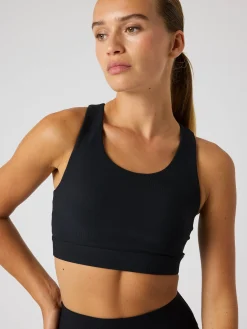 Björn Borg Gym & Träning|Toppar * tudio Preiu Rib port Bra Black Beauty