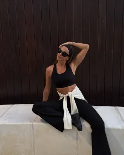 Björn Borg Gym & Träning|Toppar * tudio Preiu Rib port Bra Black Beauty