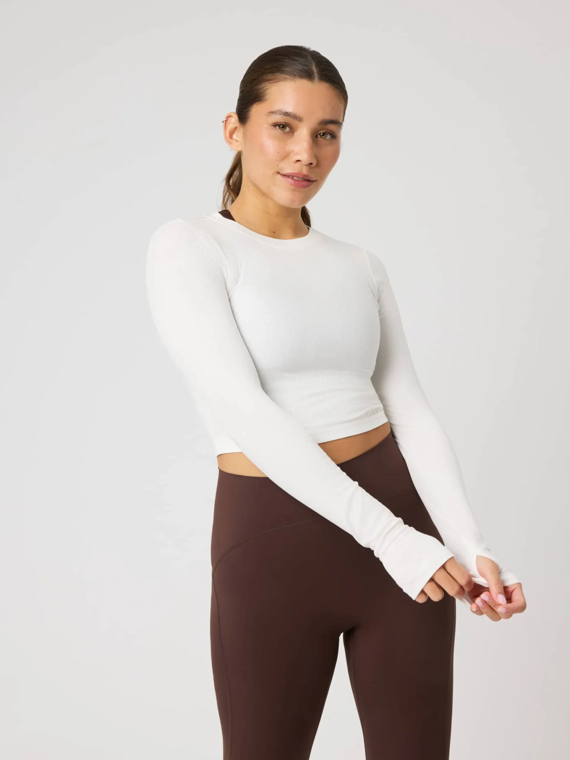 Björn Borg T-Shirts|Gym & Träning * tudio Ribbed Cropped ong eeve