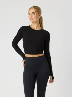 Björn Borg T-Shirts|Yoga & Pilates * tudio Ribbed Cropped ong eeve
