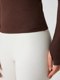 Björn Borg T-Shirts|Yoga & Pilates * tudio Ribbed Cropped ong eeve