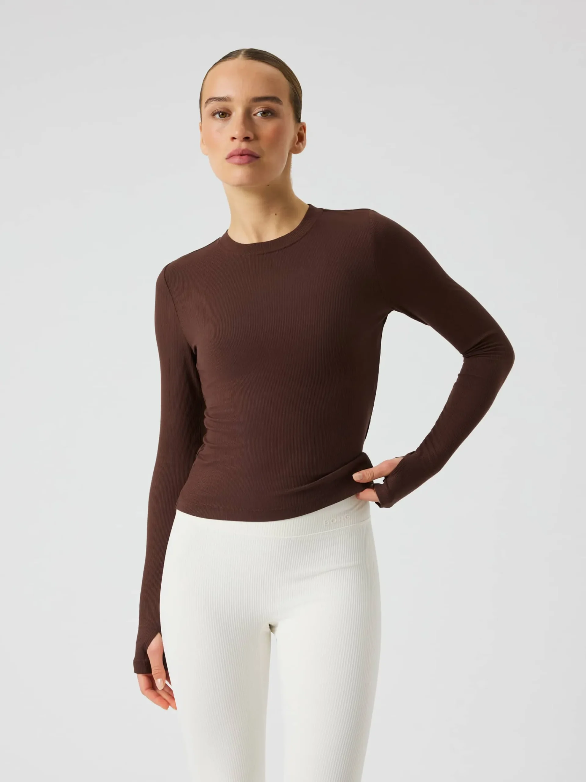 Björn Borg T-Shirts|Yoga & Pilates * tudio Ribbed Cropped ong eeve
