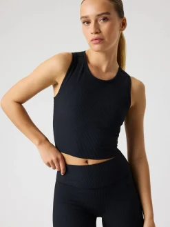 Björn Borg Toppar|Yoga & Pilates * tudio Ribbed Cropped Tank Top