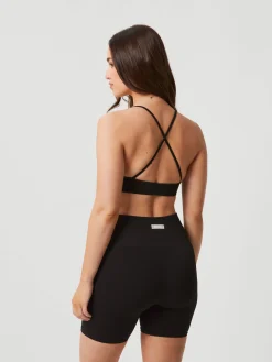 Björn Borg Sport-Bh:Ar|Bhar * Studio Sealess Ribbed Strap Bra Black Beauty