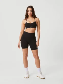 Björn Borg Sport-Bh:Ar|Bhar * Studio Sealess Ribbed Strap Bra Black Beauty