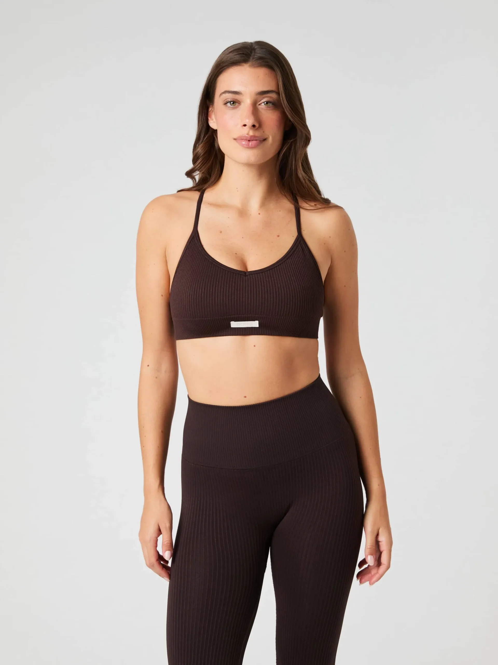 Björn Borg Sport-Bh:Ar|Bhar * Studio Sealess Ribbed Strap Bra Molé