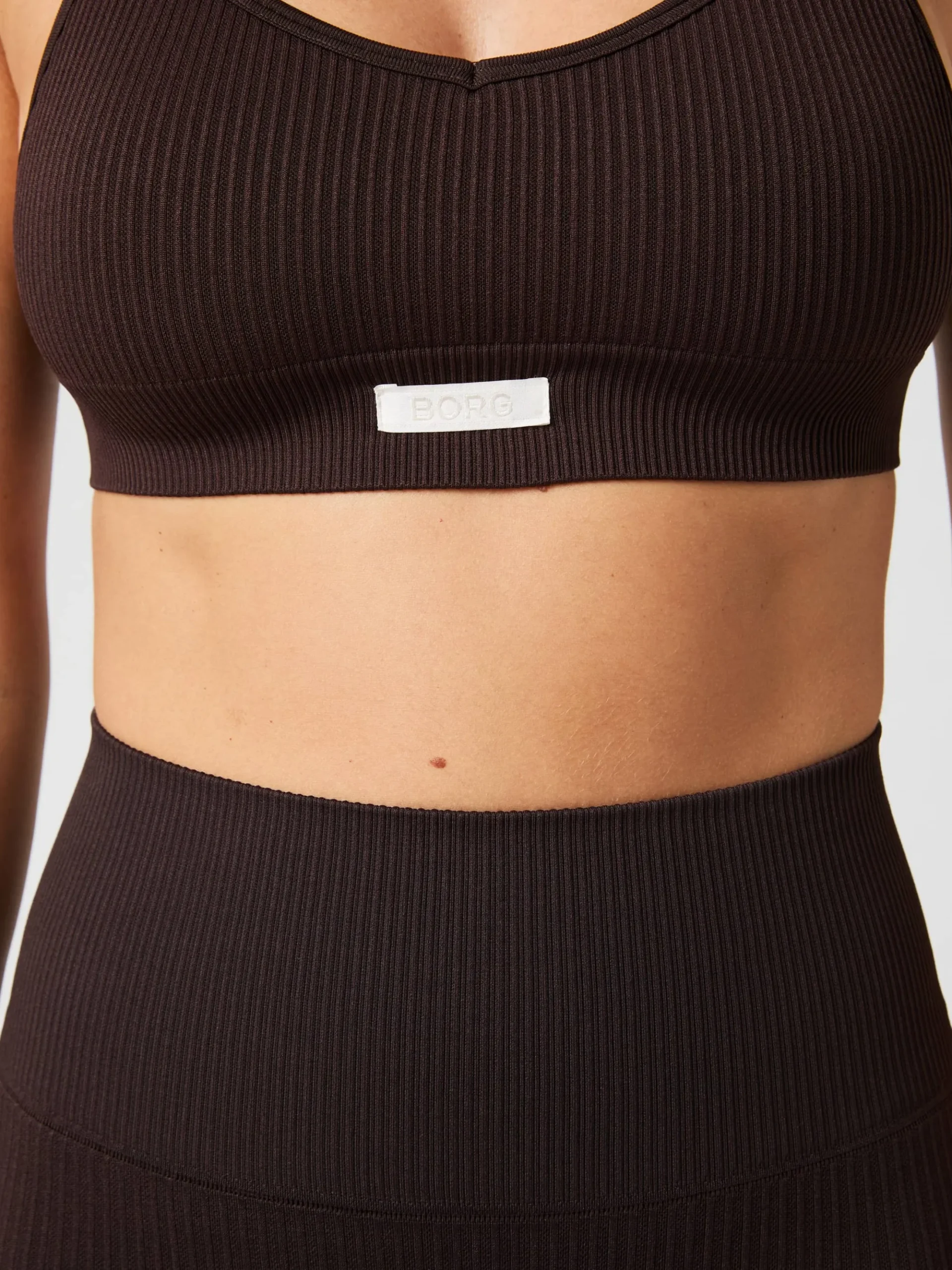 Björn Borg Sport-Bh:Ar|Bhar * Studio Sealess Ribbed Strap Bra Molé