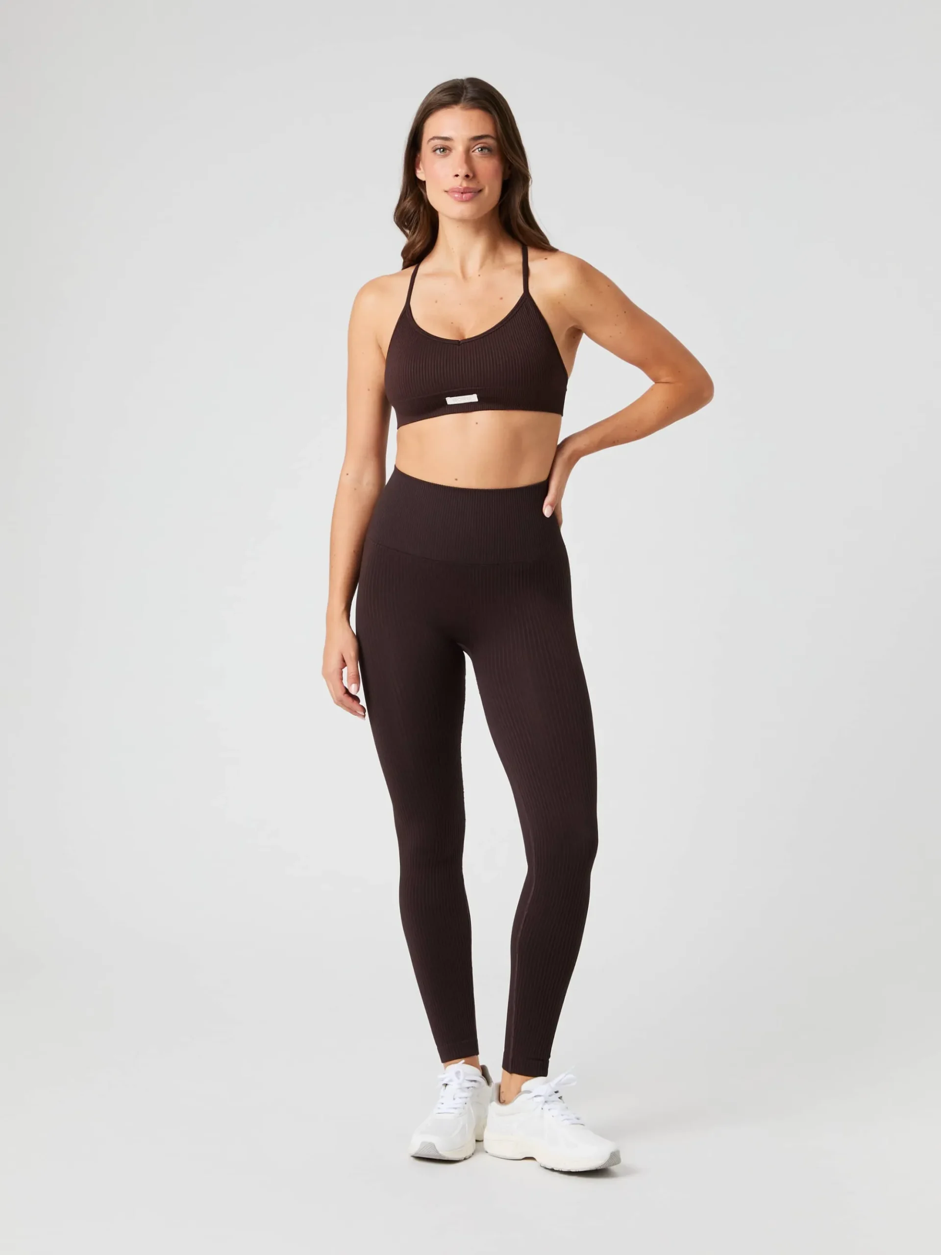 Björn Borg Sport-Bh:Ar|Bhar * Studio Sealess Ribbed Strap Bra Molé