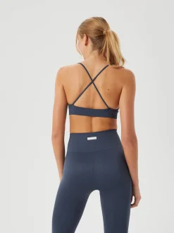 Björn Borg Sport-Bh:Ar|Bhar * Studio Sealess Ribbed Strap Bra Midnight Navy
