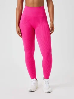 Björn Borg Träningstights * tudio eae Ribbed Tight Pink Glo