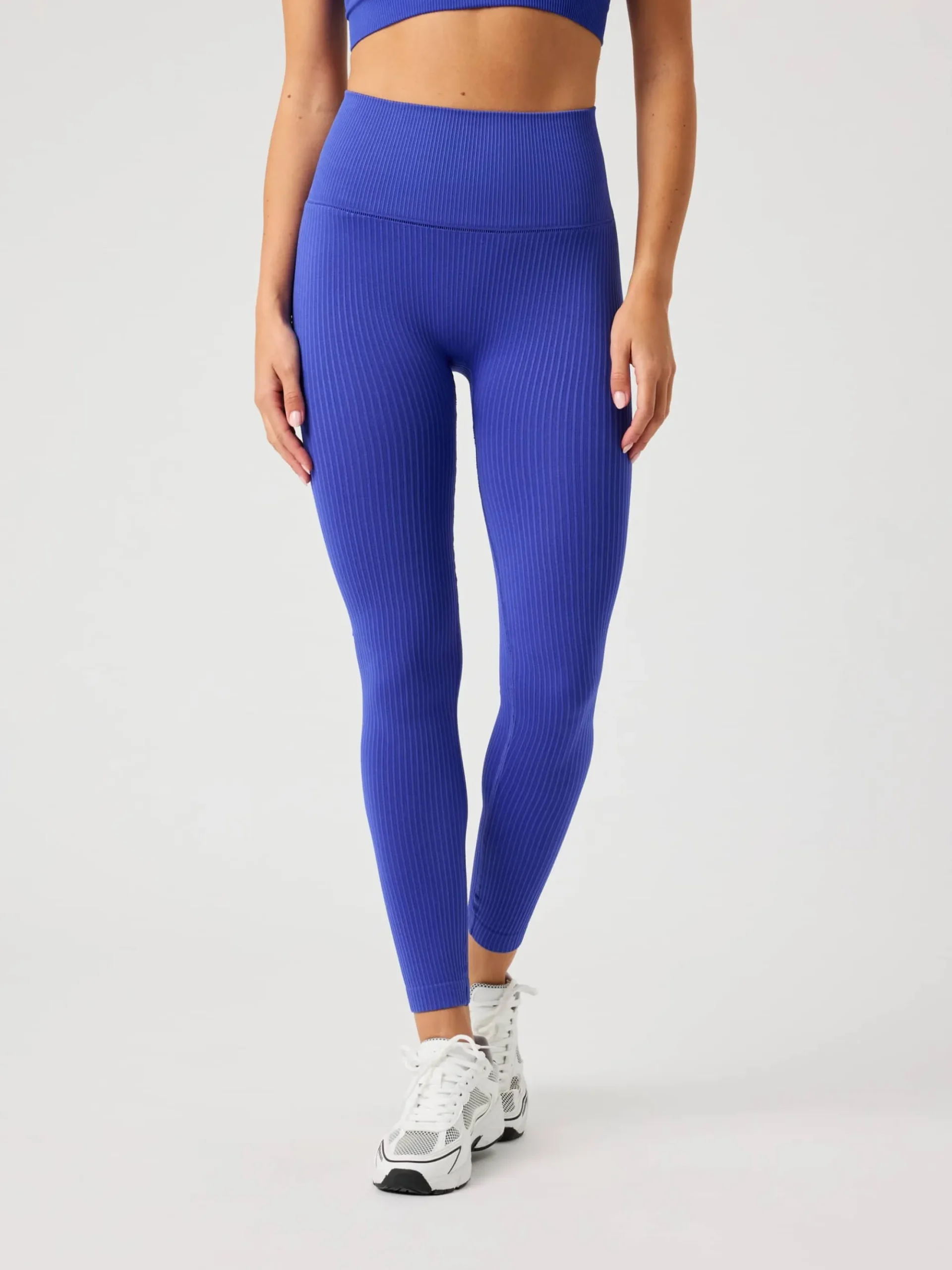 Björn Borg Träningstights * tudio eae Ribbed Tight Clematis Blue