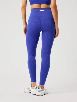 Björn Borg Träningstights * tudio eae Ribbed Tight Clematis Blue