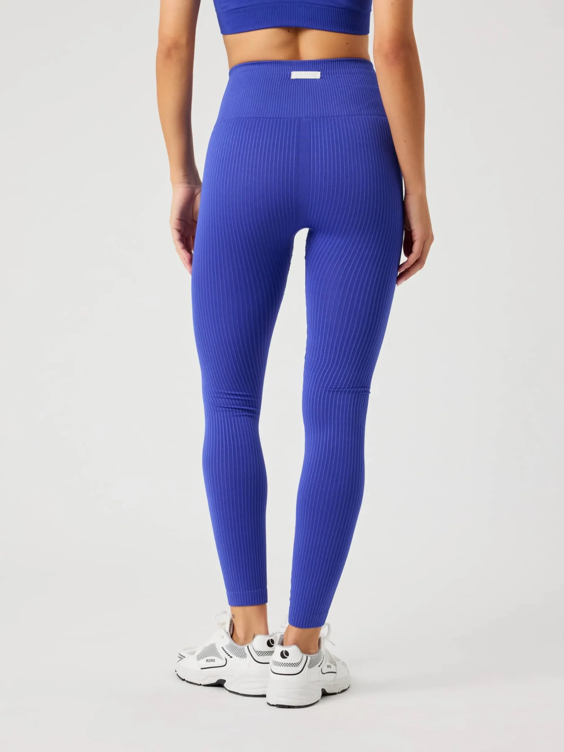 Björn Borg Träningstights * tudio eae Ribbed Tight Clematis Blue
